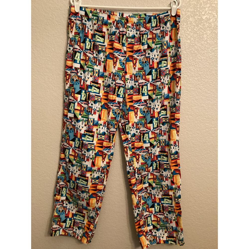 Disney Parks 2014 Mickey Mouse Disneyland DCA Pajama Pants L - Picture 3 of 6